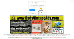Desktop Screenshot of dadsvintageads.com